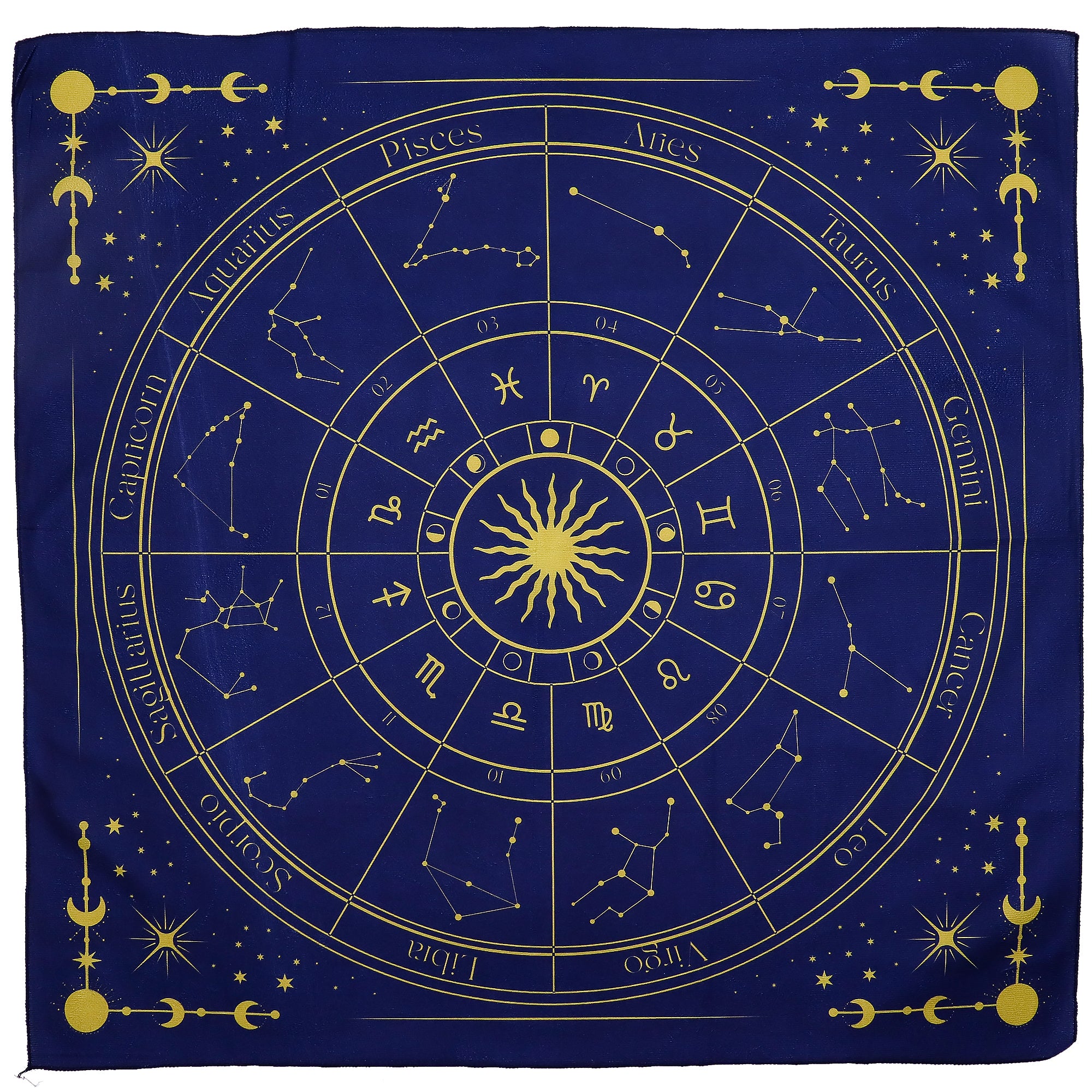 Zodiac Design Tarot Reading Cloth 75cm