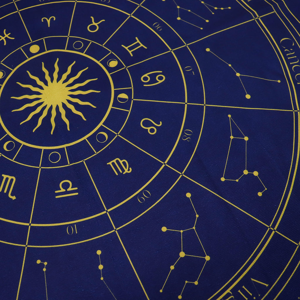 Zodiac Design Tarot Reading Cloth 75cm